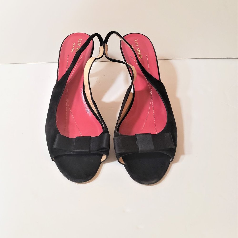 Kate Spade Black velvet Shoes size 10